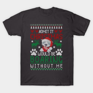 Pit bull Christmas Tshirt T-Shirt